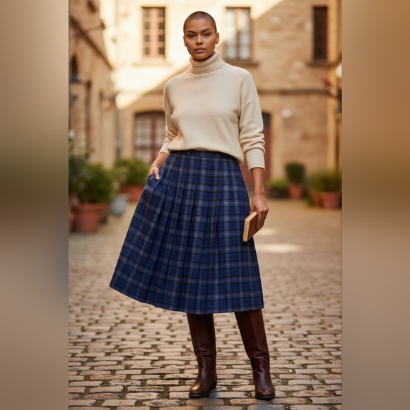 Pendleton Dresses & Skirts - Vintage Pendleton Authentic Baird Tartan Pure Virgin Wool Pleated Skirt Size 18
